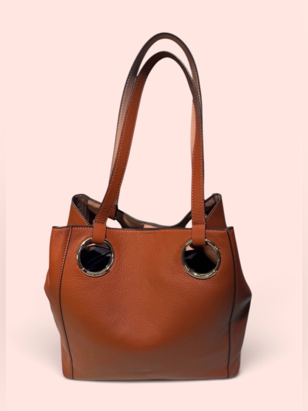 Vince Camuto Cognac Brown Shoulder Tote